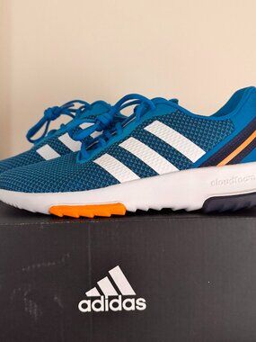 adidas Racer TR 2.0 K Youth Sneakers Blue / White Size 6